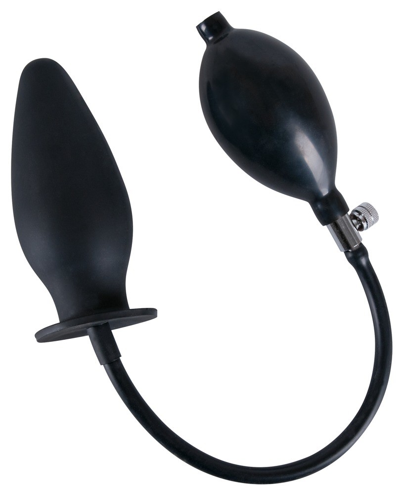 Analplug "trueBlack" til at pumpe op