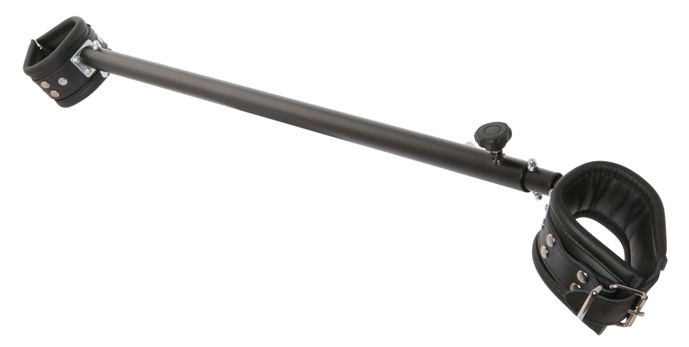 Metalspredestang, polstret, glatlæder indenfor, indstilleligt 65-120 cm