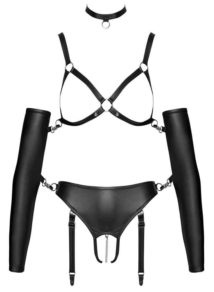 Åben sæt i bondage-look