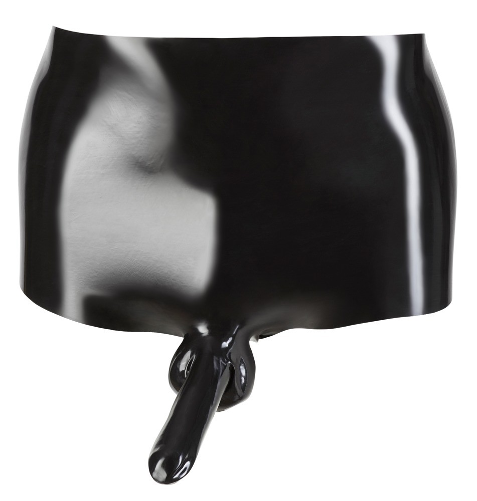 Pants ud af latex, med penishylster