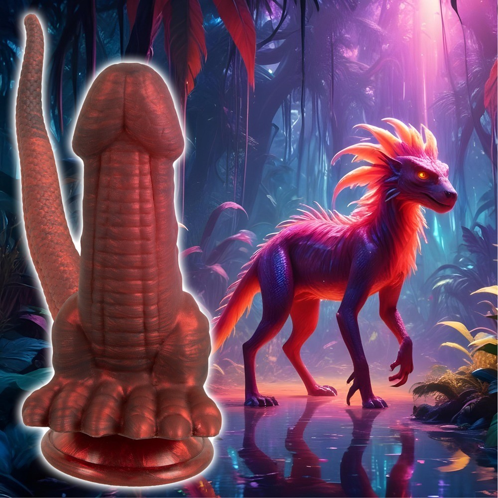Dobbeltdildo "Panthera Double" med sugekop