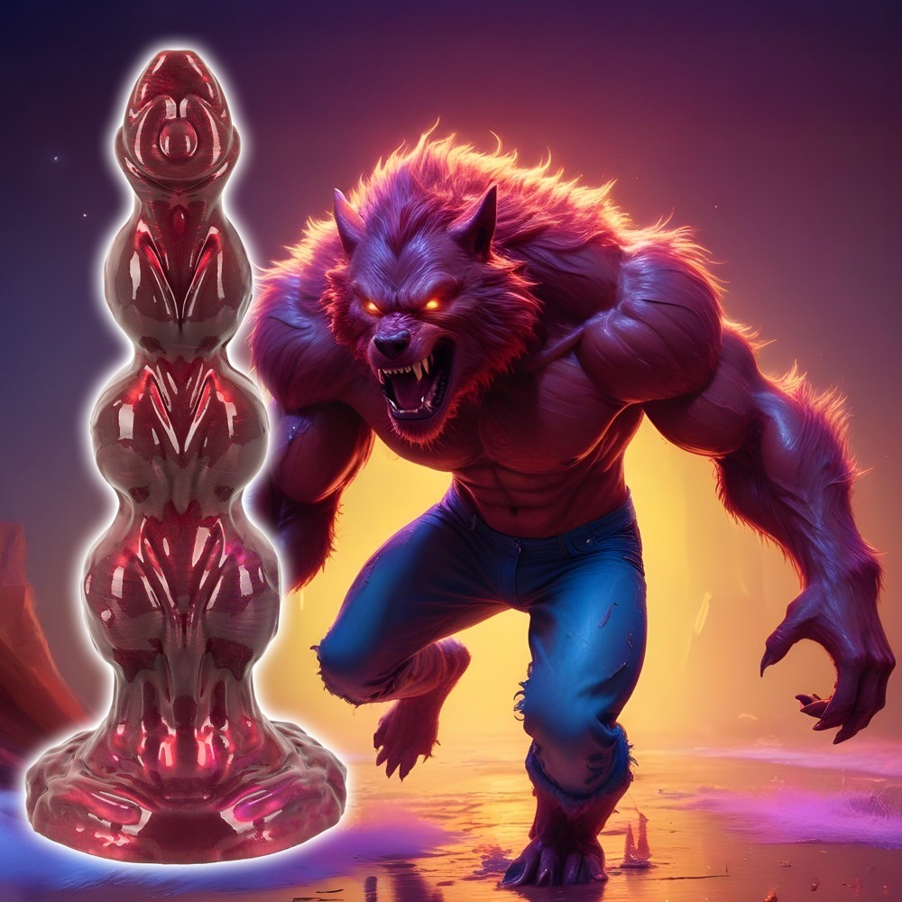 Dildo "Werewolf Willie" med sugekop