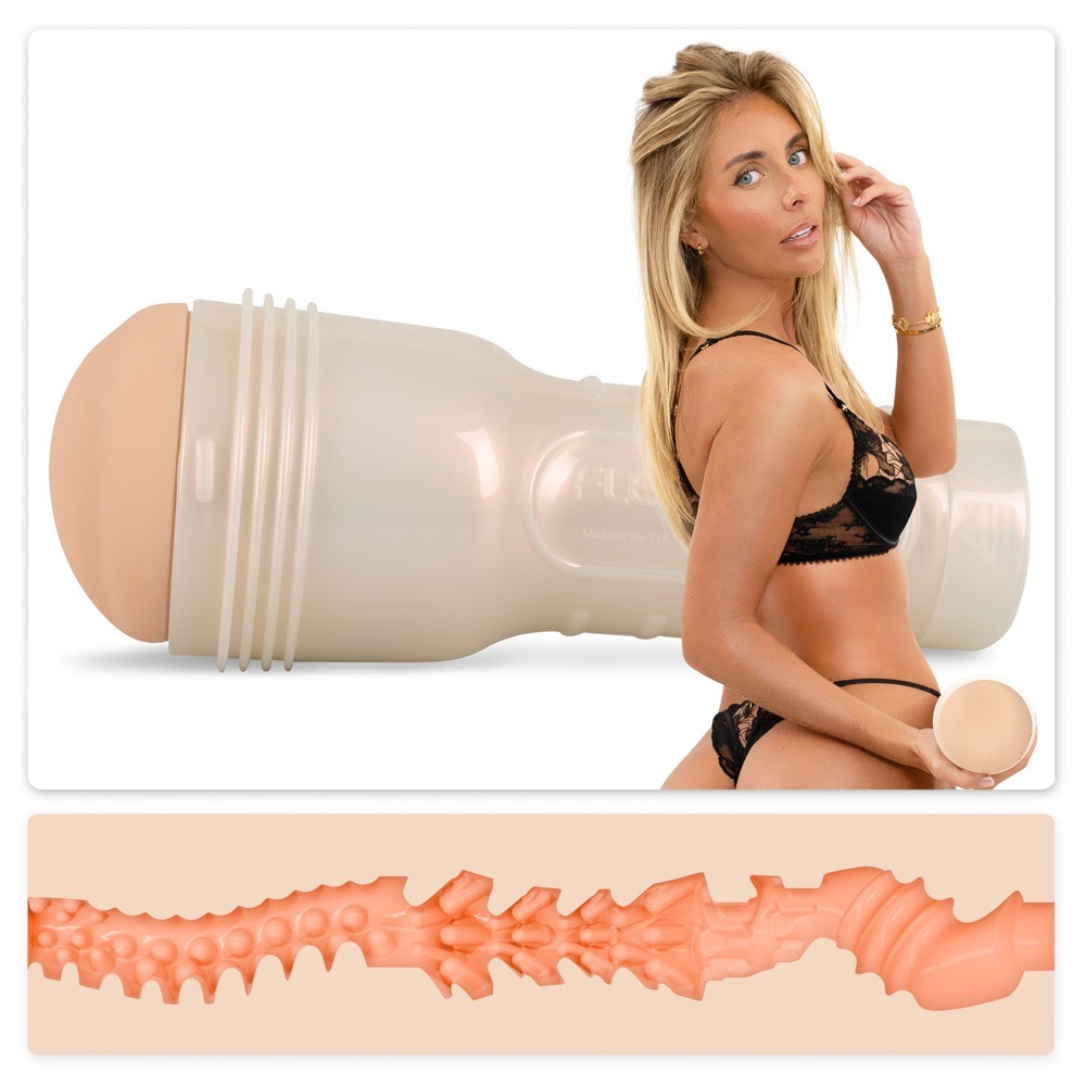 Masturbator "Bonnie Blue Zero Miles" med intens stimuleringsstruktur