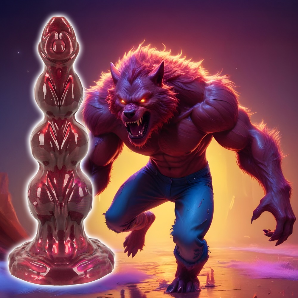 Dildo "Werewolf Willie" med sugekop
