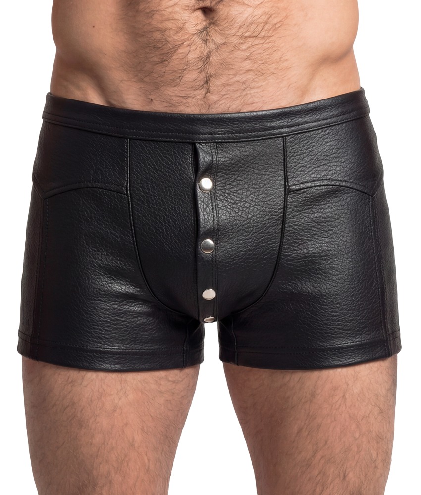 Pants i stilfuldt kunstlæder
